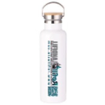 750ml Stainless Steel Bottle - Bamboo Lid